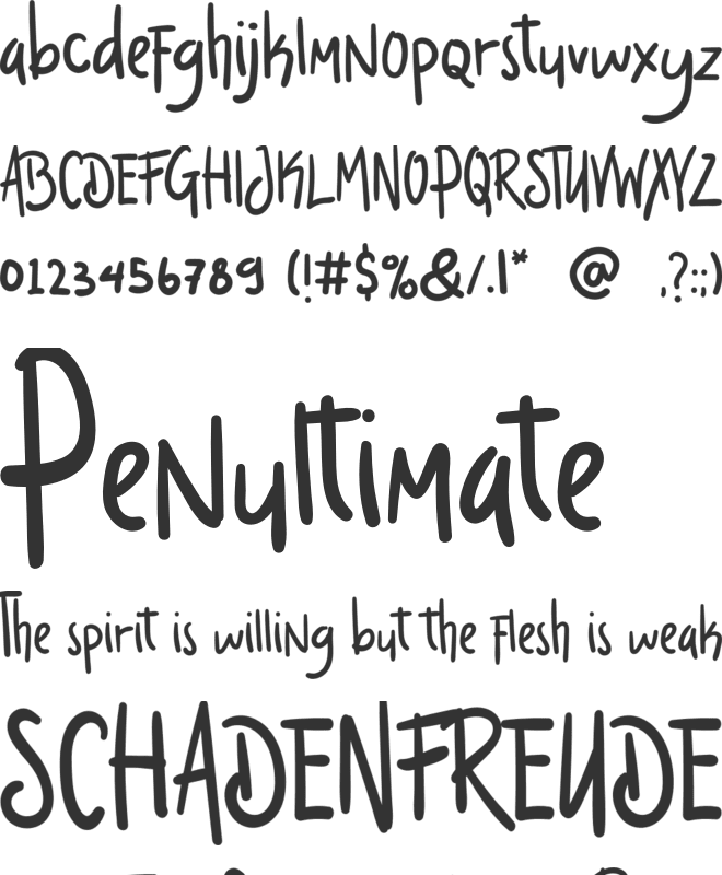 Dream Night font preview