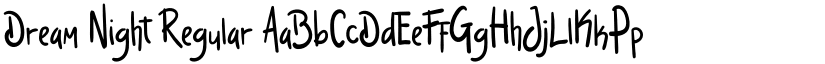 Dream Night Regular font