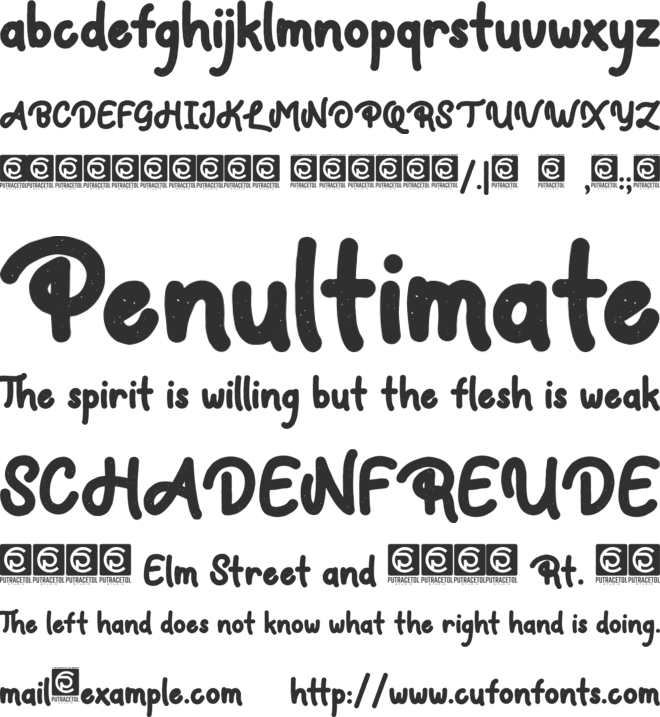 Faylake font preview
