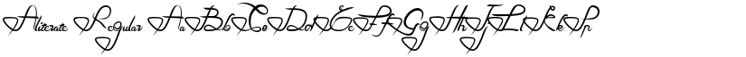 Aliterate Regular font