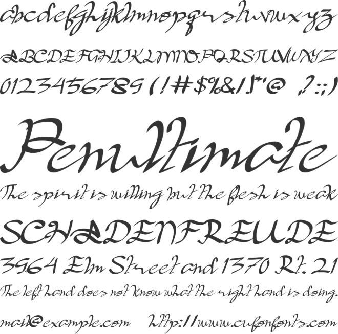 Berkah Dalem font preview