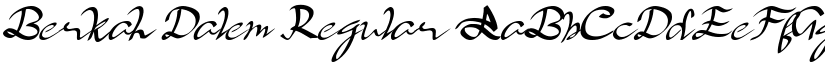 Berkah Dalem Regular font