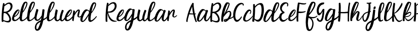 Bellyluerd Regular font