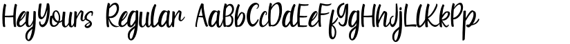 HeyYours Regular font