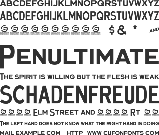 Gin and Soda Personal Use font preview