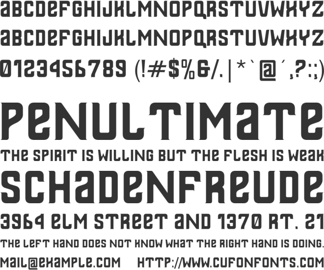 Thailandesa font preview