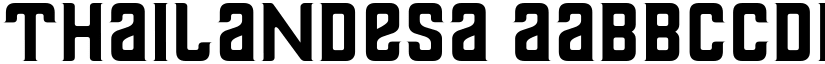 Thailandesa font