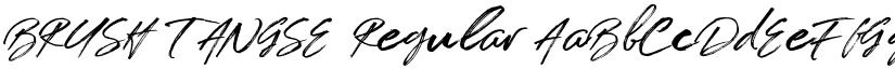 BRUSH TANGSE Regular font