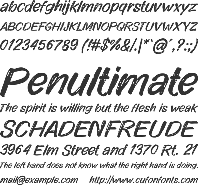 Vabulous font preview