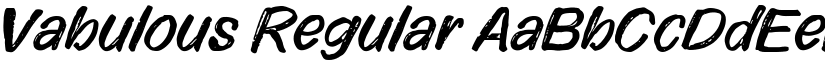 Vabulous Regular font