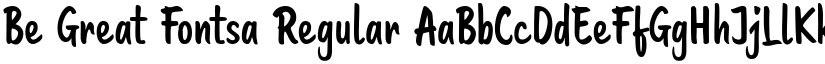 Be Great Fontsa Regular font
