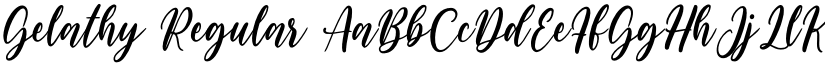 Gelathy Regular font