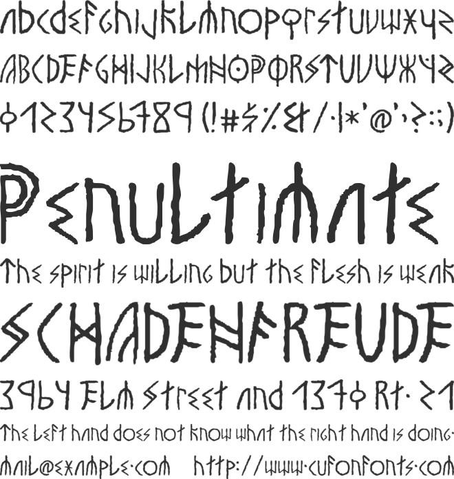 Vinland font preview