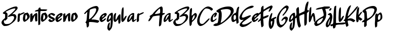 Brontoseno Regular font