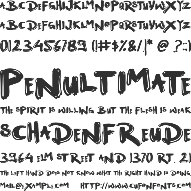 Rocky- font preview