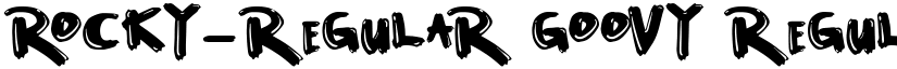 Rocky-Regular Goovy Regular font