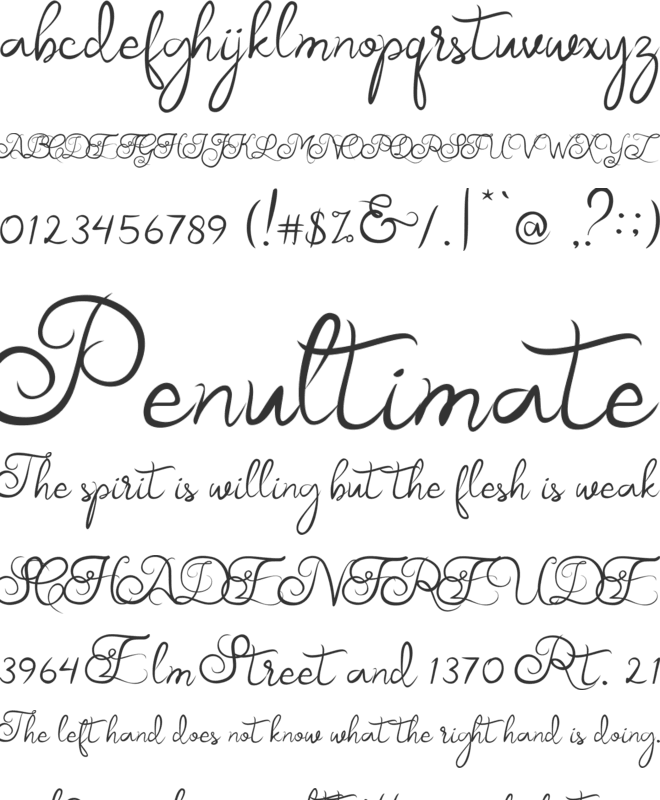 Samball font preview