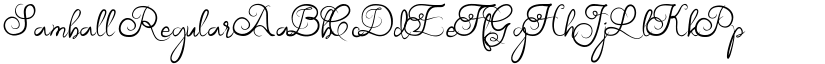 Samball Regular font
