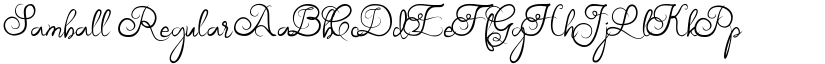 Samball Regular font