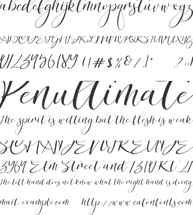 Jartifisa font preview