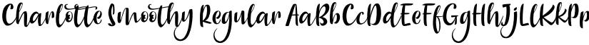 Charlotte Smoothy Regular font
