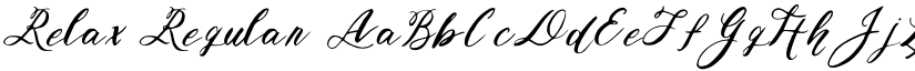 Relax Regular font