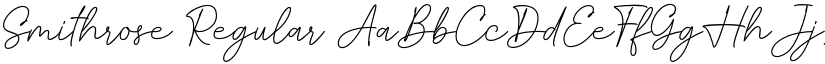 Smithrose Regular font