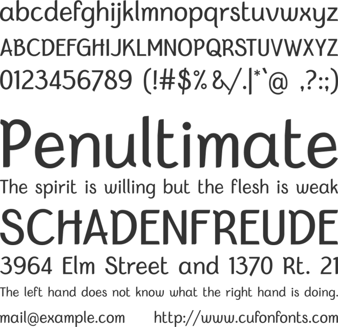 Bertina font preview