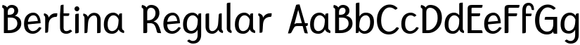 Bertina Regular font