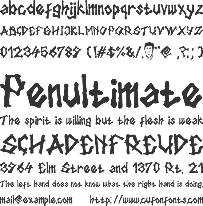 Tulisan Tanganku font preview