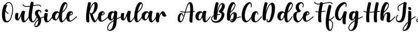 Outside Regular font