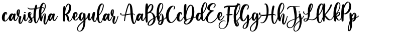 caristha Regular font