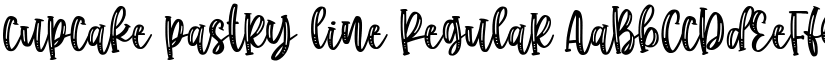cupcake pastry line Regular font