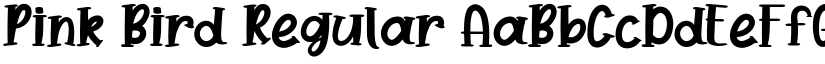 Pink Bird Regular font