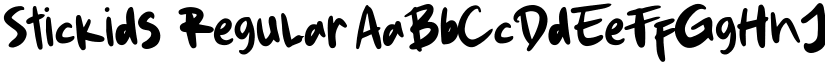 Stickids Regular font