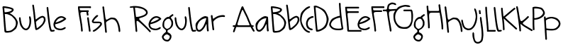 Buble Fish Regular font