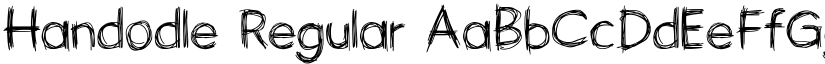 Handodle Regular font
