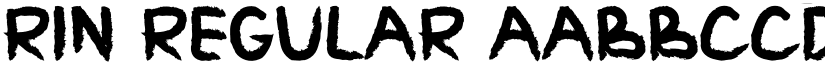 RIN Regular font