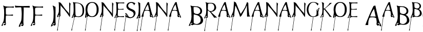 FTF Indonesiana Bramanangkoe font