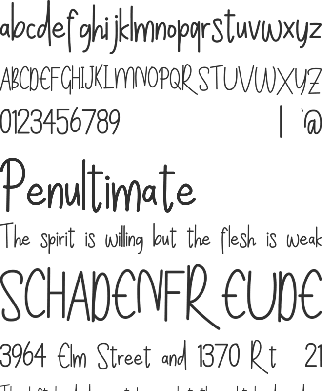 Sihaby font preview