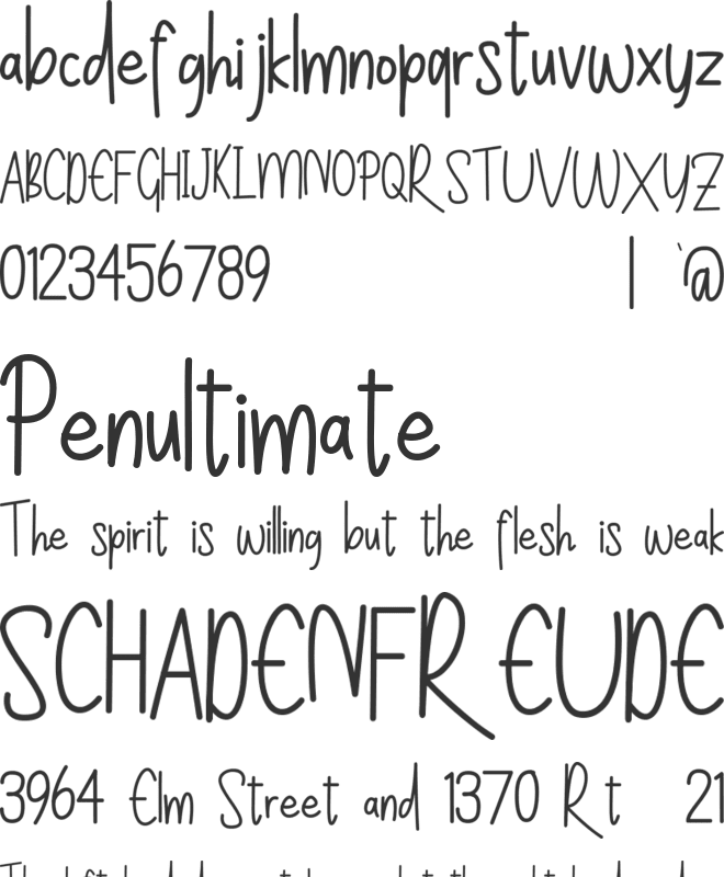 Sihaby font preview