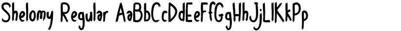 Shelomy Regular font