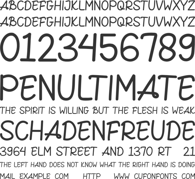 WAKTU font preview