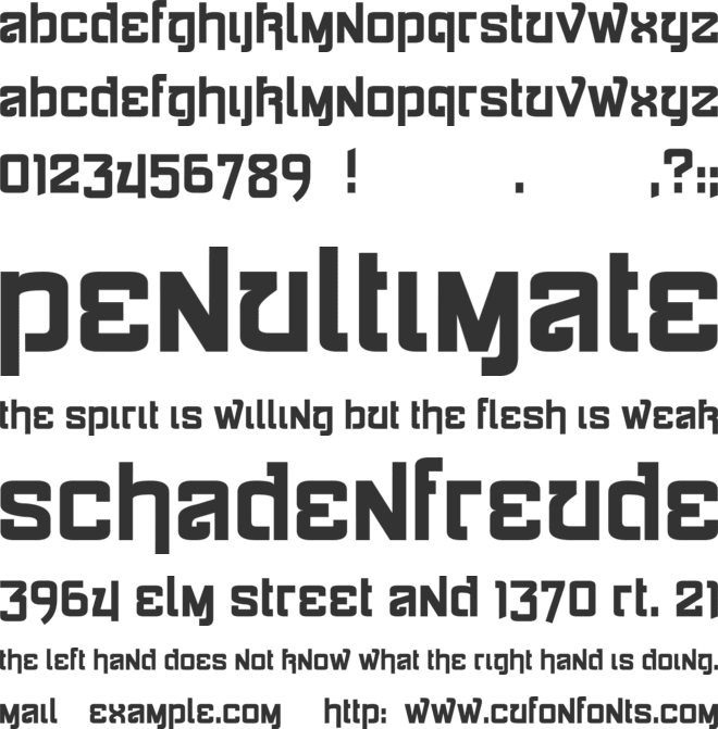 Siamese Katsong font preview