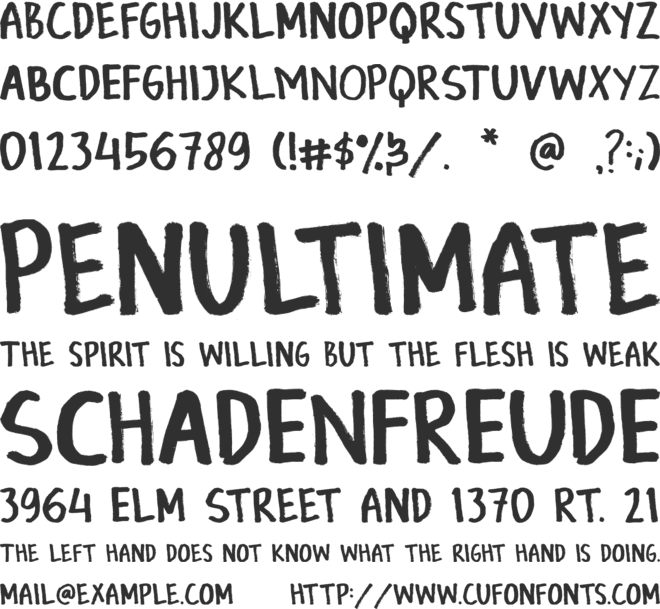 Quirkdole font preview