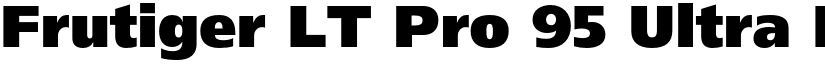 Frutiger LT Pro 95 Ultra Black font