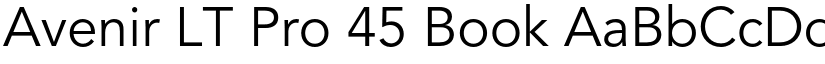 Avenir LT Pro 45 Book font
