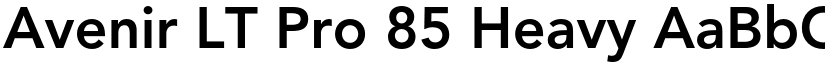 Avenir LT Pro 85 Heavy font