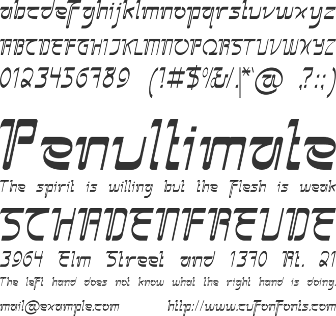 Sangkuriang font preview