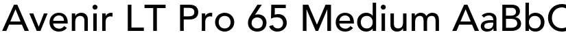 Avenir LT Pro 65 Medium font